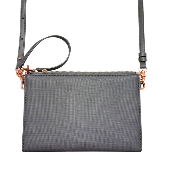 Dagne Dover Handbags - Danger Dover Convertible Clutch Wallet crossbody gray